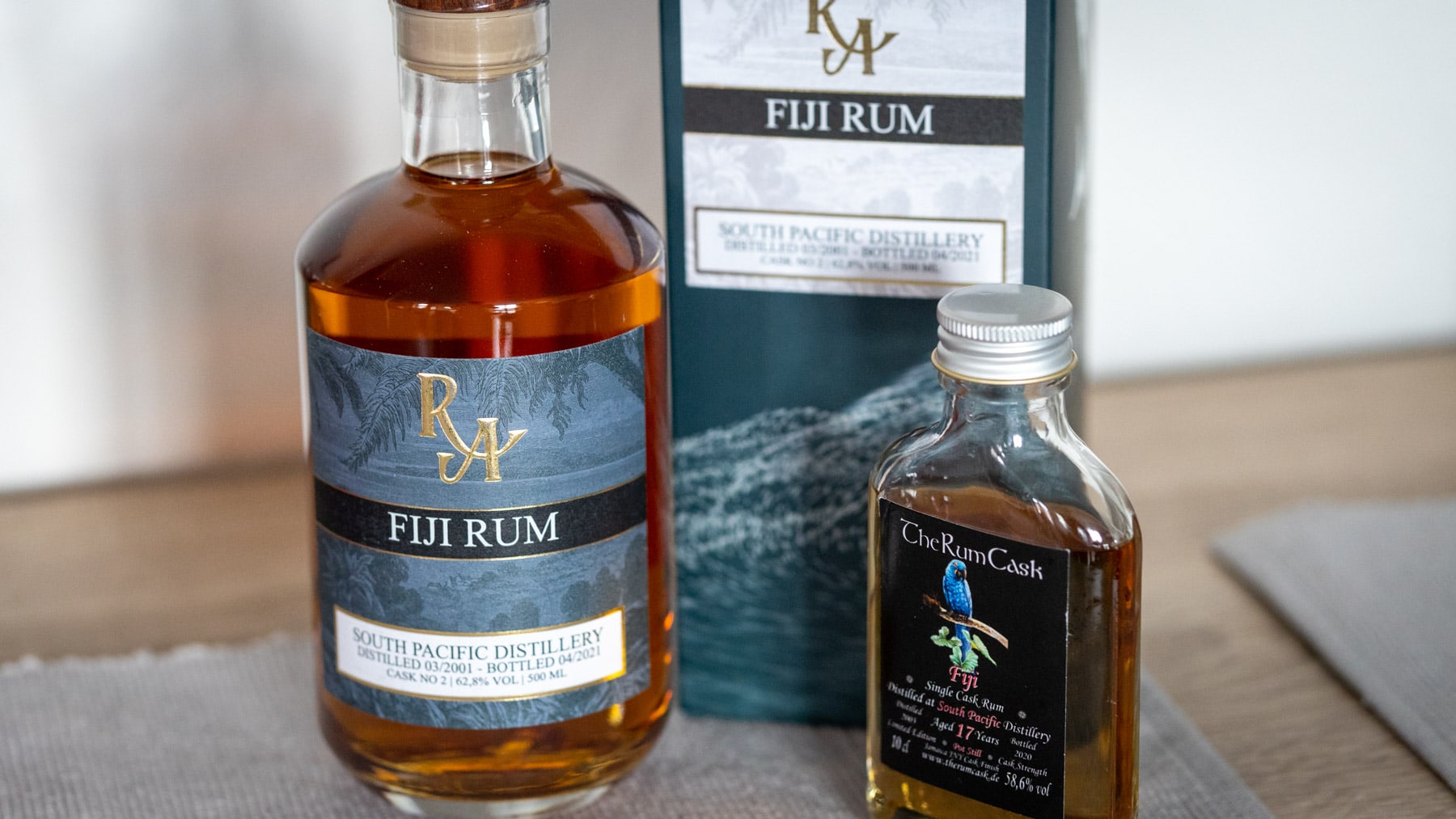 Rum Artesanal Fiji und The Rum Cask