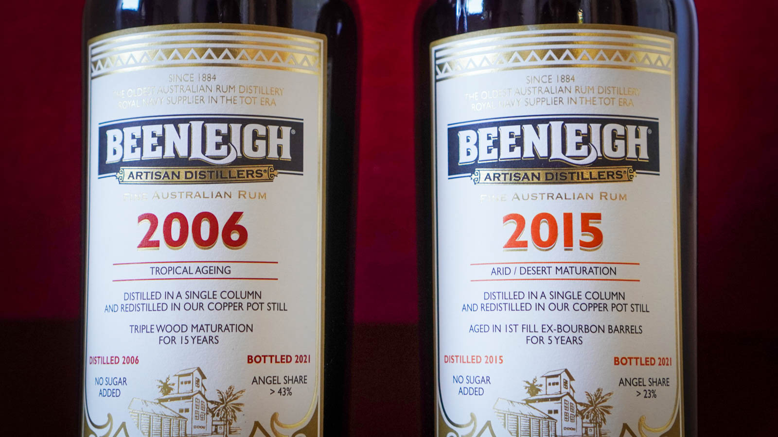 Beenleigh 2006 & 2015 Etikett