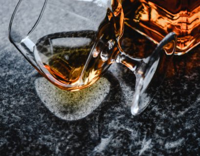 close up shot of a bottle of alcoholic beverage