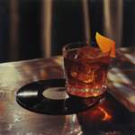 Boulevardier Cocktail auf Vinyl