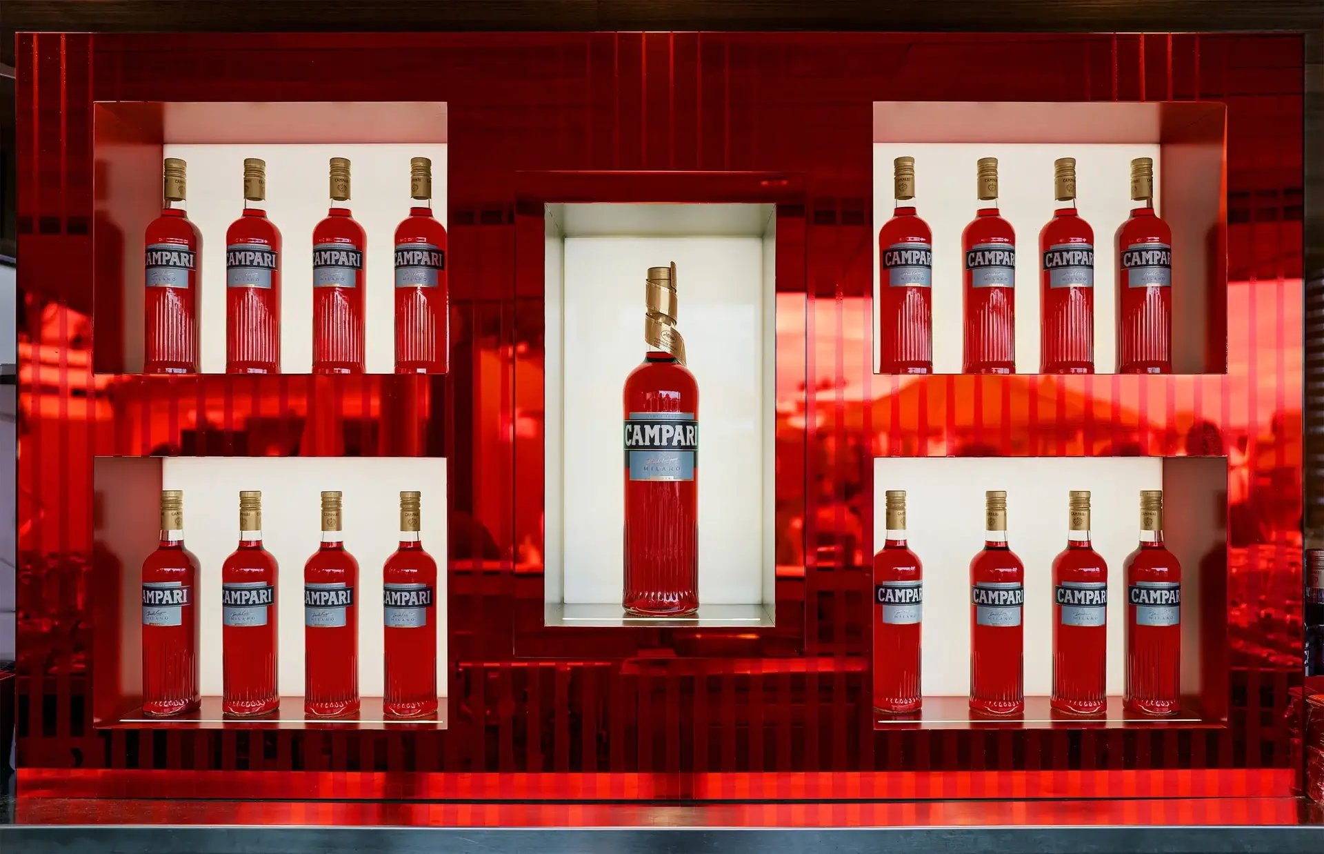 Campari-Flaschen